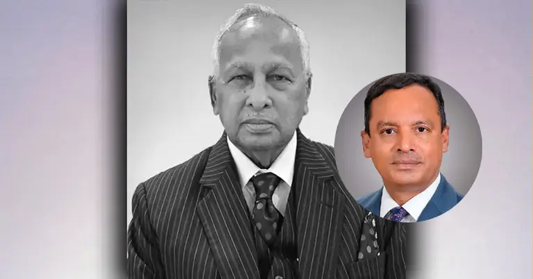 ব্যারিস্টার জমির উদ্দিন সরকার; ইনসেটে অ্যাটর্নি জেনারেল ব্যারিস্টার রুহুল কুদ্দুস